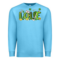 Ocean Blue st patricks love nurse Premium Sweatshirt - MaliasSmallBusiness