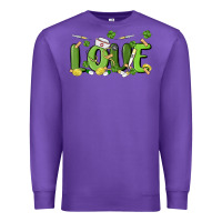 Purple st patricks love nurse Premium Sweatshirt - MaliasSmallBusiness