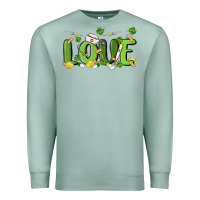 Seafoam st patricks love nurse Premium Sweatshirt - MaliasSmallBusiness