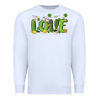 White st patricks love nurse Premium Sweatshirt - MaliasSmallBusiness