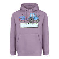 Lavender easter tractor boy Heavyweight Hoodie - MaliasSmallBusiness
