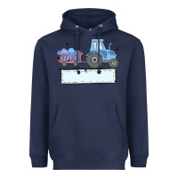 Navy easter tractor boy Heavyweight Hoodie - MaliasSmallBusiness