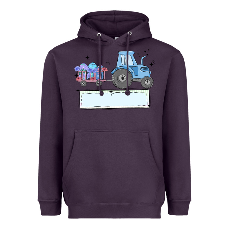 Easter Tractor Boy Heavyweight Hoodie by MaliasSmallBusiness | Teevron