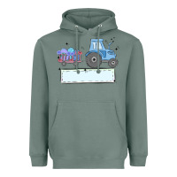 Sage easter tractor boy Heavyweight Hoodie - MaliasSmallBusiness