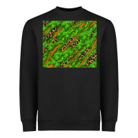 Black distressed shamrock and leopard Heavyweight Sweatshirt - RanaPortraitStore