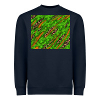 Navy distressed shamrock and leopard Heavyweight Sweatshirt - RanaPortraitStore