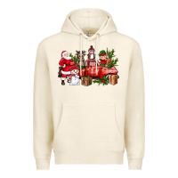 Tofu Santa Snowman Reindeer Penguin Elf Christmas Truck Premium Hoodie - BundleAndBundleShop