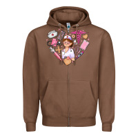 Chestnut nurse and nurse element heart Zipper Hoodie - AdoDesignShop
