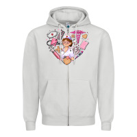 Dove Grey nurse and nurse element heart Zipper Hoodie - AdoDesignShop