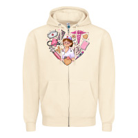 Nurse And Nurse Element Heart Zipper Hoodie | Teevron