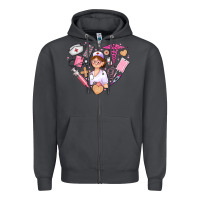 Smoke nurse and nurse element heart Zipper Hoodie - AdoDesignShop