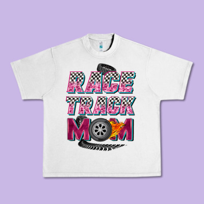 Race Track Mom Urban Heavy Tee Designed By Zillion Design Studio