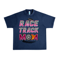 Navy race track mom Urban Heavy Tee - Zillion Design Studio