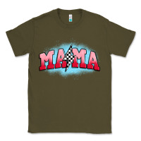 Army Green mama lightning bolt Classic Tee - JahusDesignShop