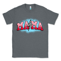 Charcoal Heather mama lightning bolt Classic Tee - JahusDesignShop