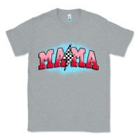 Heather Grey mama lightning bolt Classic Tee - JahusDesignShop