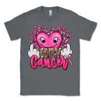 Charcoal Heather hey cancer with middle fingers Classic Tee - AdoDesignShop