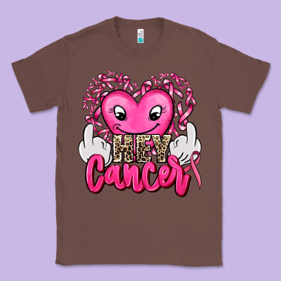 Hey Cancer With Middle Fingers Classic Tee Designed By Adodesignshop