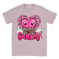 Lilac hey cancer with middle fingers Classic Tee - AdoDesignShop