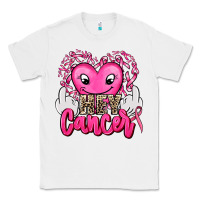 White hey cancer with middle fingers Classic Tee - AdoDesignShop