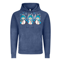 Vintage Denim snowman winter Vintage Hoodie - JahusDesignShop