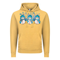 Vintage Mustard snowman winter Vintage Hoodie - JahusDesignShop