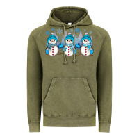 Snowman Winter Vintage Hoodie | Teevron