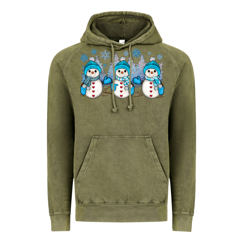 Snowman Winter Vintage Hoodie by JahusDesignShop | Teevron