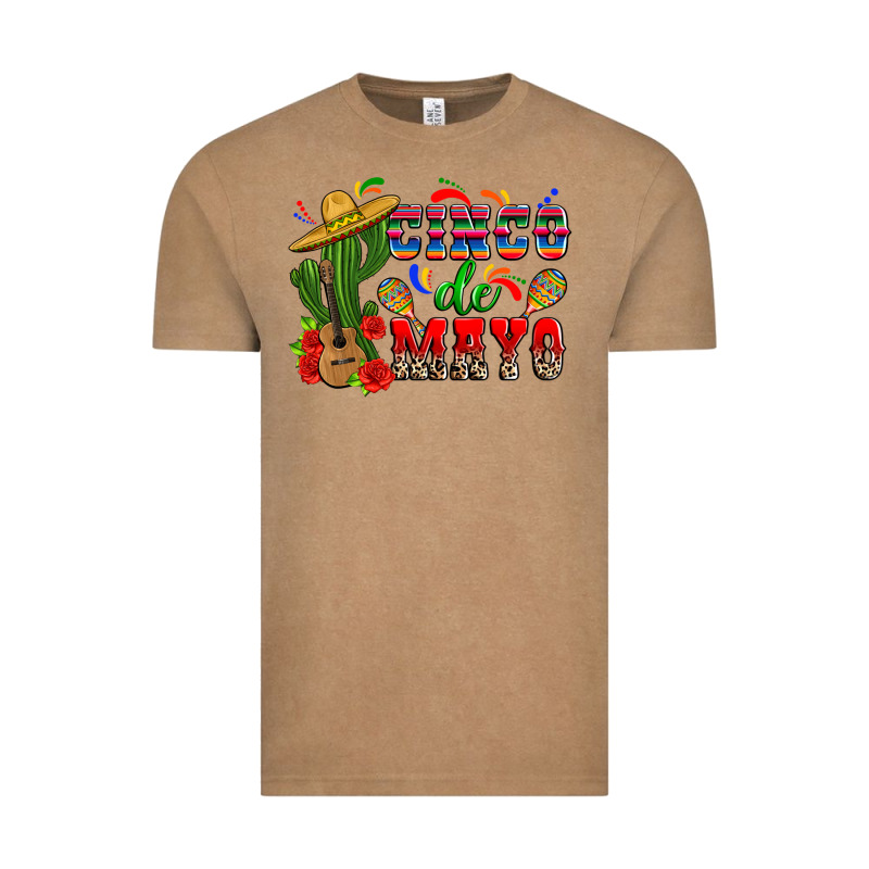 Cinco De Mayo Cactus Vintage Tee by Zillion Design Studio | Teevron