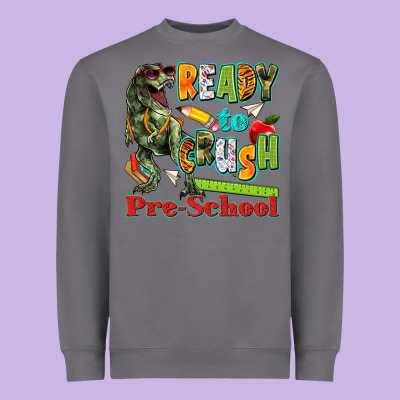 Ready To Crush Pre School Heavyweight Sweatshirt Designed By Texasbilliewilder