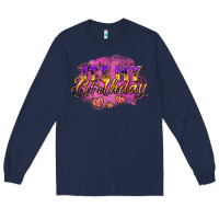 Navy it's my birthday Long Sleeve Tee - AdoDesignShop