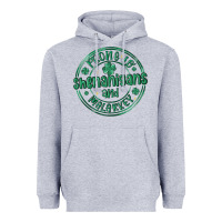 Heather Grey prone to shenanigans and malarkey Heavyweight Hoodie - MaliasSmallBusiness