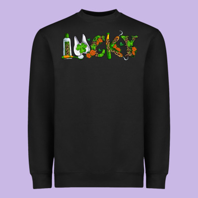 Dental Lucky St Patricks Day Heavyweight Sweatshirt Designed By Ranaportraitstore