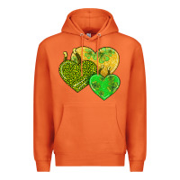 Carrot st patricks day hearts Premium Hoodie - AdoDesignShop