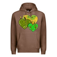 Chestnut st patricks day hearts Premium Hoodie - AdoDesignShop