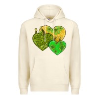 Sandshell st patricks day hearts Premium Hoodie - AdoDesignShop