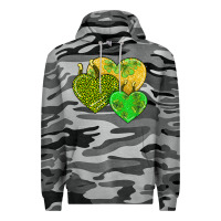 Slate Camo st patricks day hearts Premium Hoodie - AdoDesignShop