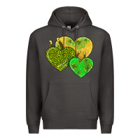 Smoke st patricks day hearts Premium Hoodie - AdoDesignShop