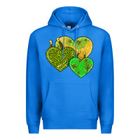 True Royal st patricks day hearts Premium Hoodie - AdoDesignShop