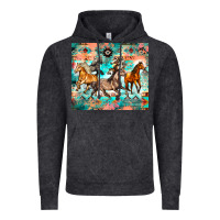 Vintage Arctic western running horses Vintage Hoodie - Zillion Design Studio