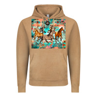 Vintage Camel western running horses Vintage Hoodie - Zillion Design Studio