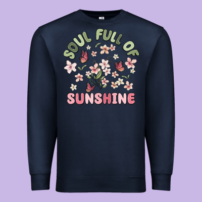 Soul Full Of Sunshine Premium Sweatshirt Designed By Maliassmallbusiness