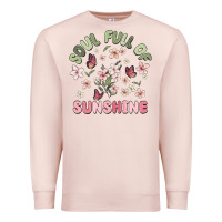 Pale Pink soul full of sunshine Premium Sweatshirt - MaliasSmallBusiness