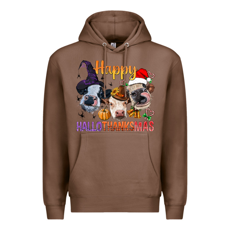 Happy Hallothanksmas Cows Premium Hoodie by BundleAndBundleShop | Teevron