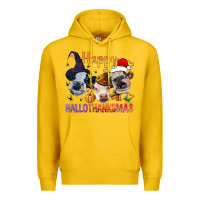 Lemon Happy Hallothanksmas Cows Premium Hoodie - BundleAndBundleShop