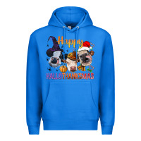 True Royal Happy Hallothanksmas Cows Premium Hoodie - BundleAndBundleShop