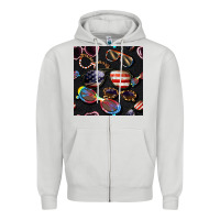 Dove Grey 4th of july glasses  seamless pattern Zipper Hoodie - BundleAndBundleShop