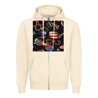 Sandshell 4th of july glasses  seamless pattern Zipper Hoodie - BundleAndBundleShop