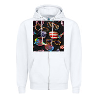 White 4th of july glasses  seamless pattern Zipper Hoodie - BundleAndBundleShop
