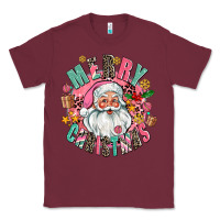 Burgundy merry christmas santa Classic Tee - AdoDesignShop